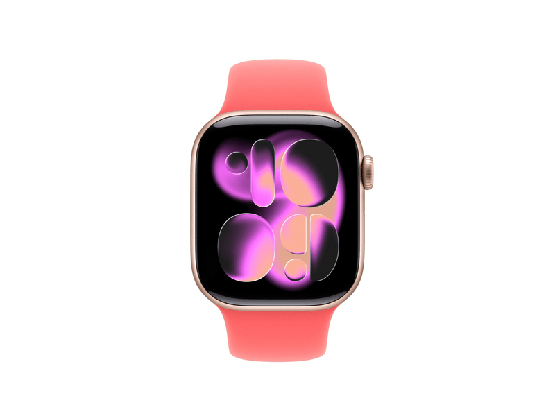 Apple Watch 42 mm-es élénk guava sportszíj – S/M (MHYA4ZM/A)
