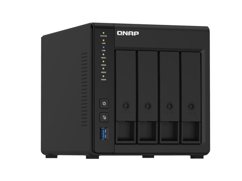 NAS,4fiók,2GB RAM,2x100/1000,4xUSB3.2