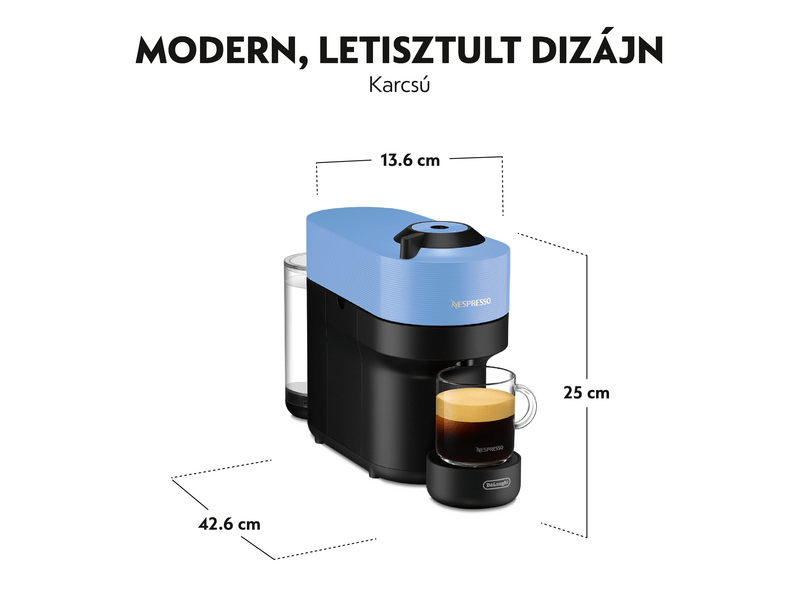 DeLonghi ENV90.A Vertuo Pop Kapszulás kávéfőző, búzavirágkék