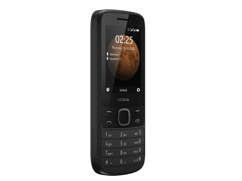 Nokia 225 4G Dual SIM Kártyafüggetlen Mobiltelefon, fekete