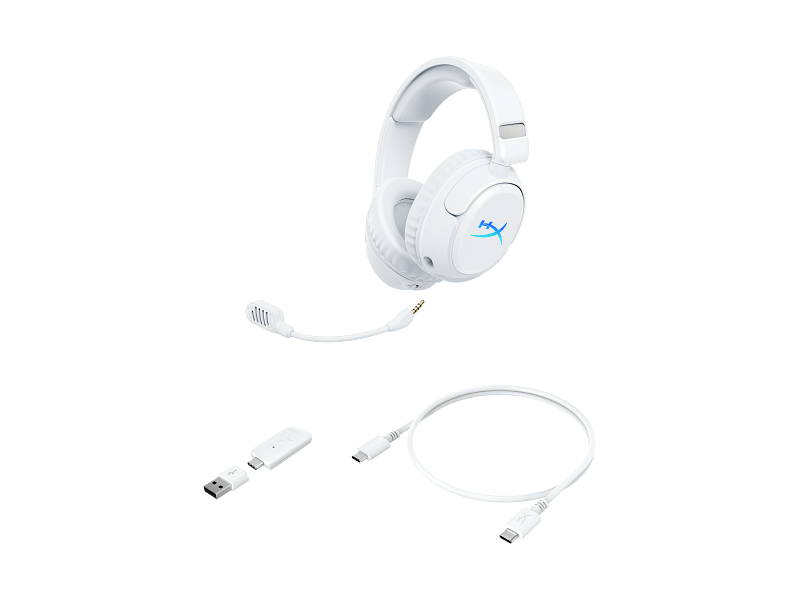 HyperX Cloud Flight 2 Gamer headset, fehér (B5VC5AA)
