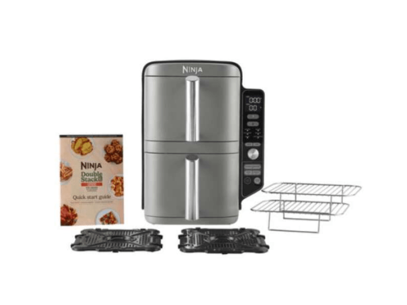 Doble Stack airfryer,9,5L,fekete