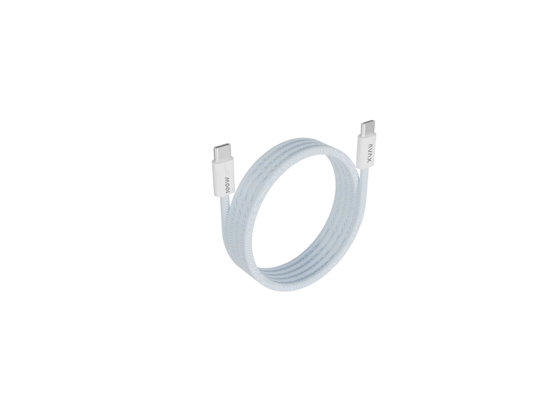 Avax CB610LB MAGNETY 100W USB-C mágneses gyorstöltő kábel, világoskék