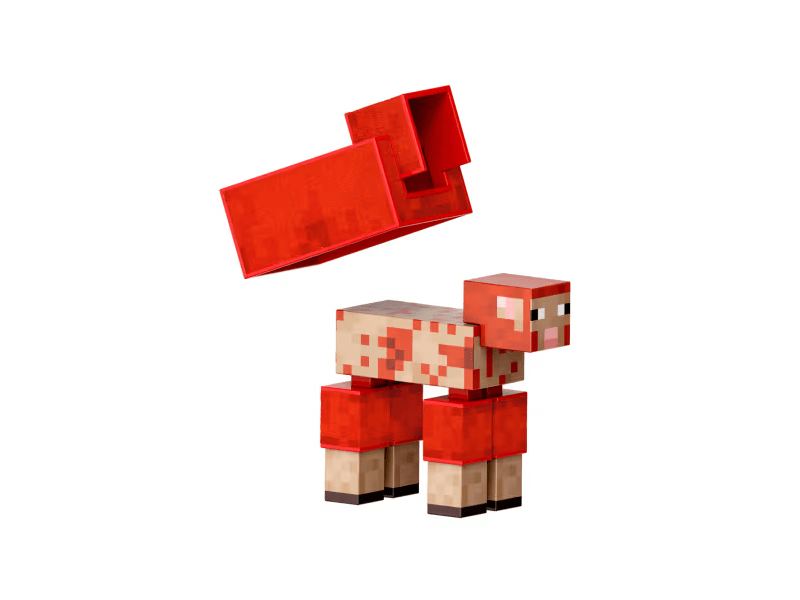 Mattel Minecraft Diamond Level Bárány figura (JCV22)