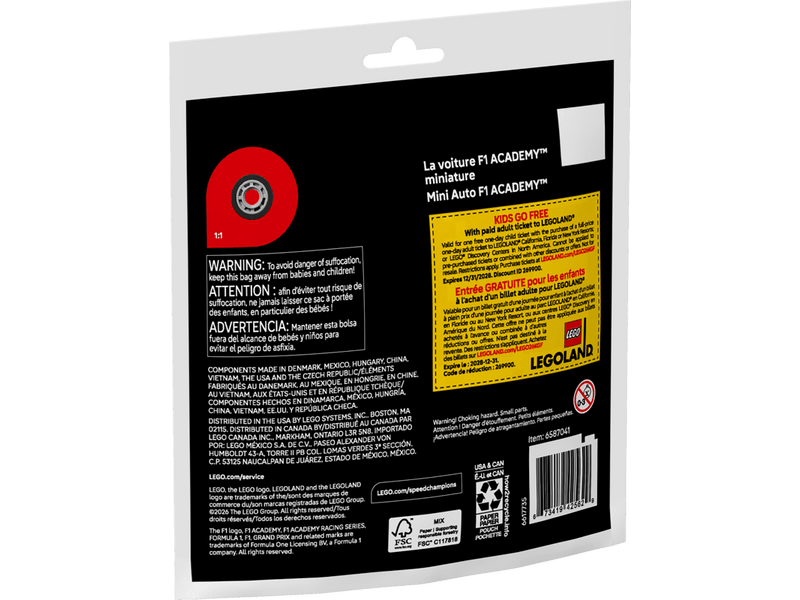 LEGO® Speed Champions Mini F1 ACADEMY™ autó (30734)