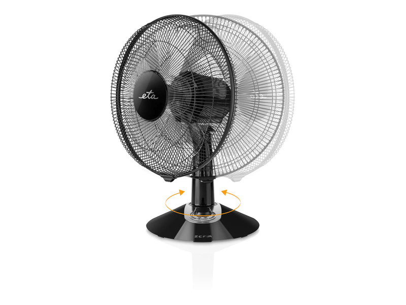 Eta Zefir asztali ventilátor, fekete (160790010)