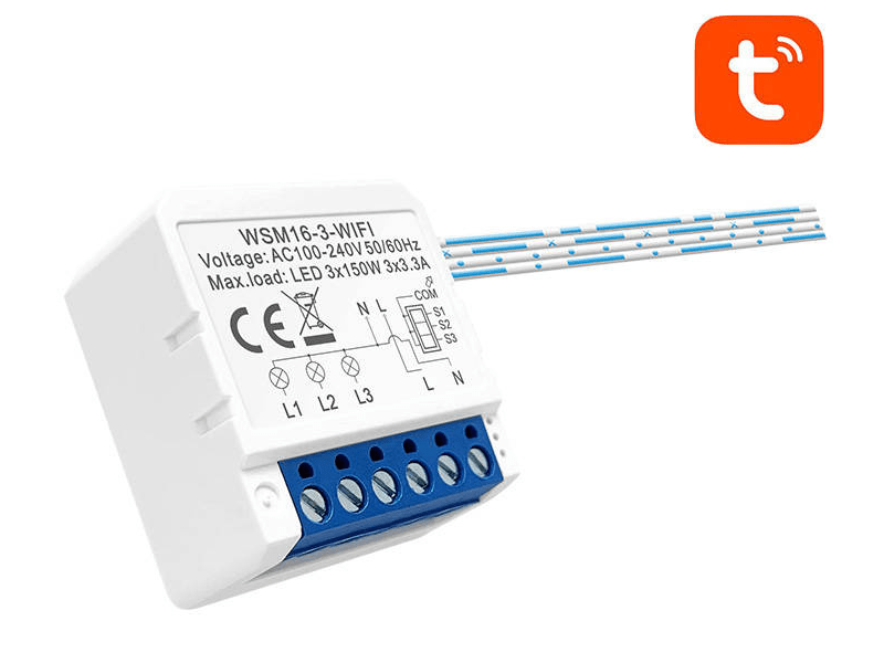 Avatto WSM16-W3 TUYA intelligens Wi-Fi fali kapcsoló