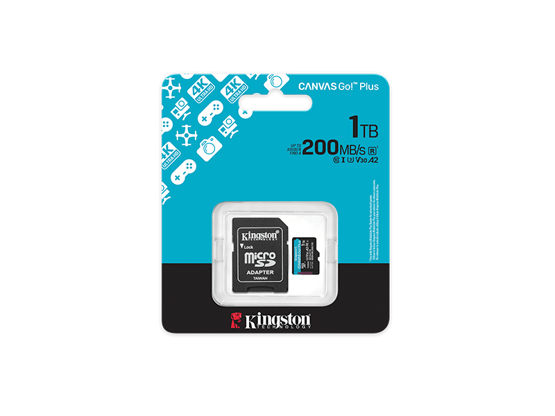 Kingston Canvas Go Plus microSD kártya, 1 TB (SDCG4/1TB)