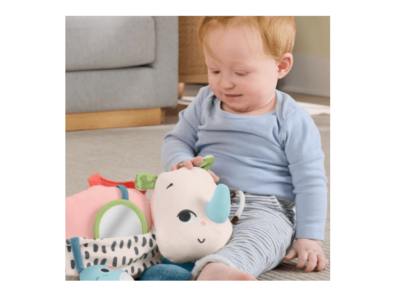 Fisher-Price Planet Friends: Pocakrinó babafoglalkoztató plüssjáték (HYR55)