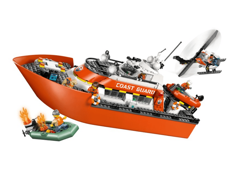 LEGO® City Parti őrség mentőcsónak és helikopter (60504)