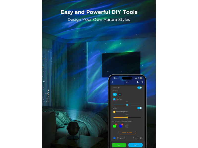 Govee H6093 Galaxy csillag projektor