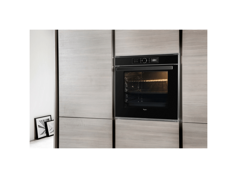 Whirlpool AKZM 8480 NB Beépíthető sütő + Whirlpool WF S3660 CPNE Indukciós főzőlap + Whirlpool AKR 62F LT K Kürtős páraelszívó