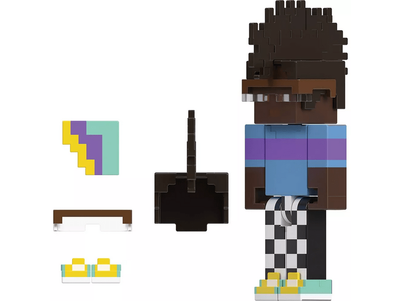 Minecraft Creator figura kockás nadrágban