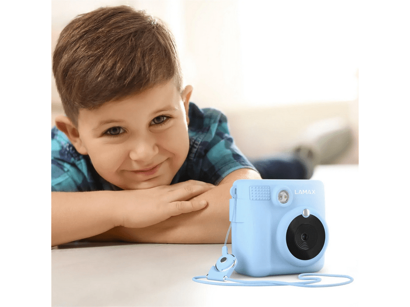 LAMAX InstaKid1 hőpapíros fényképezőgép, Kék (LXKCMIK1NNNLA)