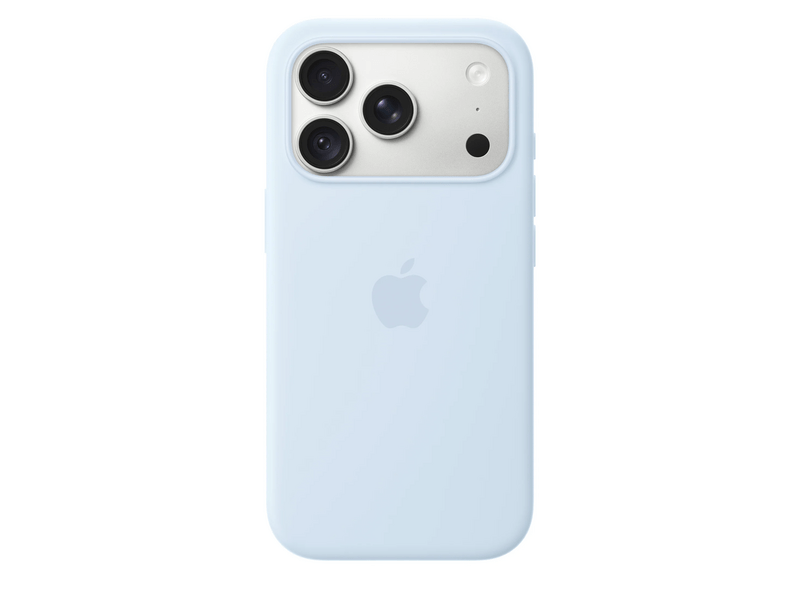 Apple iPhone 18 Pro szilikon tok, MagSafe-rögzítésű, búzavirágkék (MK8W4ZM/A)