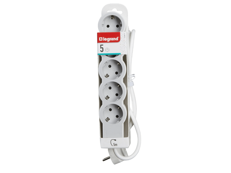 Legrand 694571 5x2P+F Standard ötös elosztó, 5m, 16 A