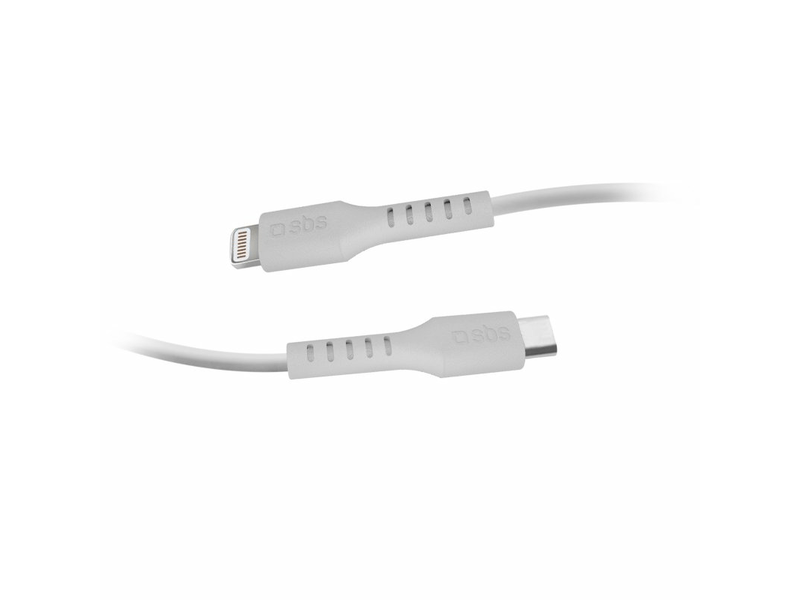 SBS - USB-C/Lightning kábel 18W 2m fehér