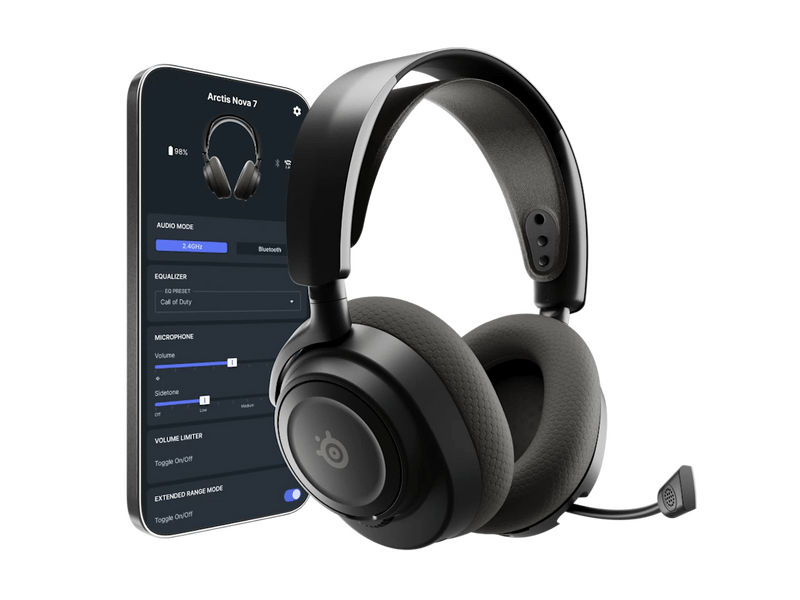 Steelseries Arctis Nova 7 Wireless Gen 2 Fejhallgató, fekete (61730)