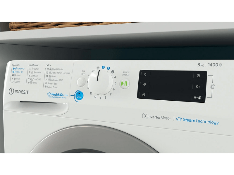 Indesit BWE91496XWSVE Elöltöltős mosógép