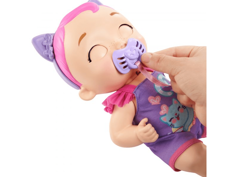 My Garden Baby: Édi-Bébi interaktív baba - Lila cica