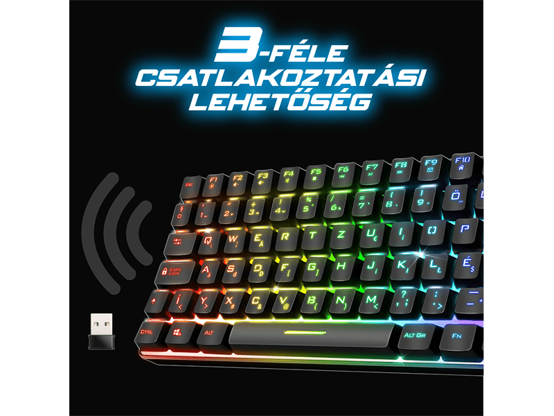 Spirit of Gamer ELITE K70 Gaming Billentyűzet, fekete