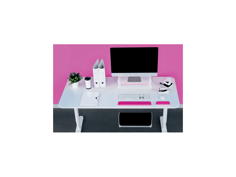 Leitz Ergo WOW Állítható monitorállvány, rózsaszín (65040023)