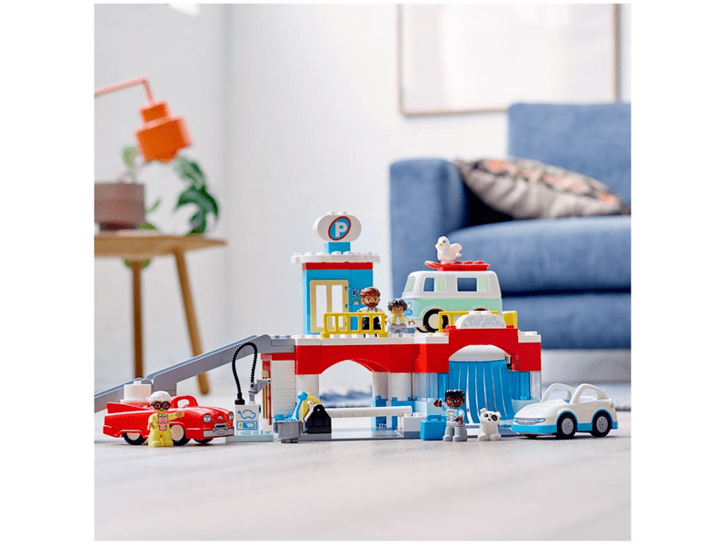 LEGO® DUPLO® Parkolóház és autómosó (10948)