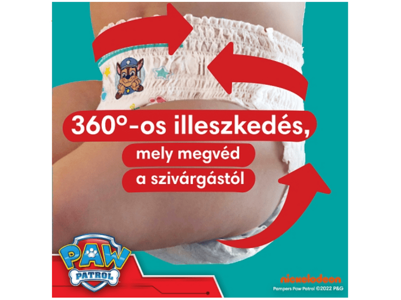 Pampers Pants Paw Patrol, Méret: 5, 66 db Pelenka