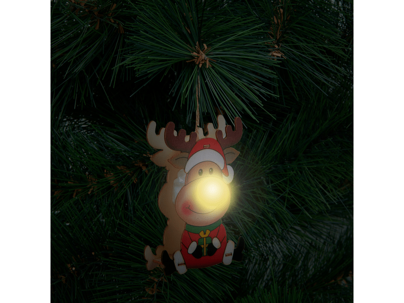 LED-es karácsonyfadísz elemes fa 3 féle