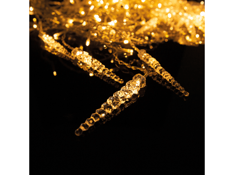 Family LED-es fényfüggöny - jégcsappal