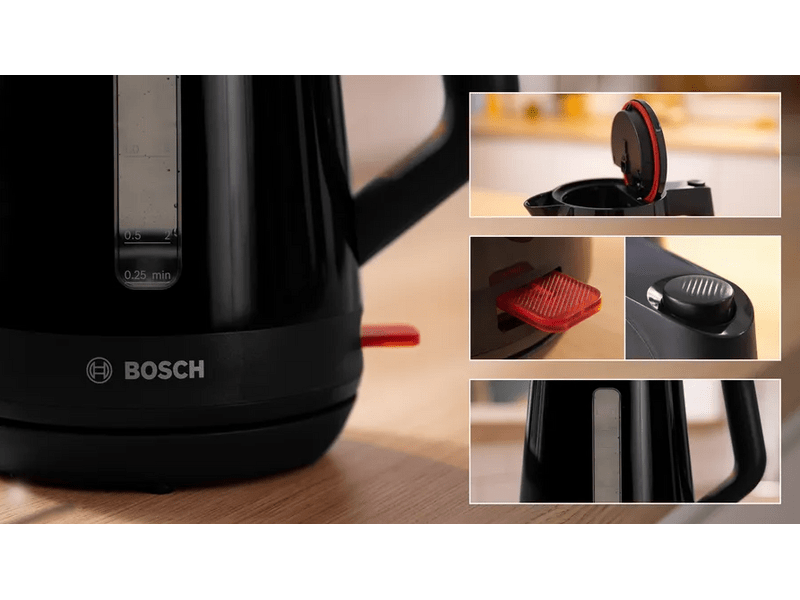 Bosch MyMoment 1.7L kuhalo za vodu, crno