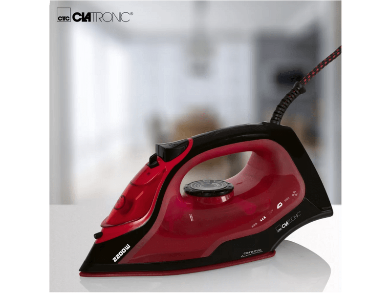 Clatronic DB 3752 Gőzölős vasaló, fekete-piros