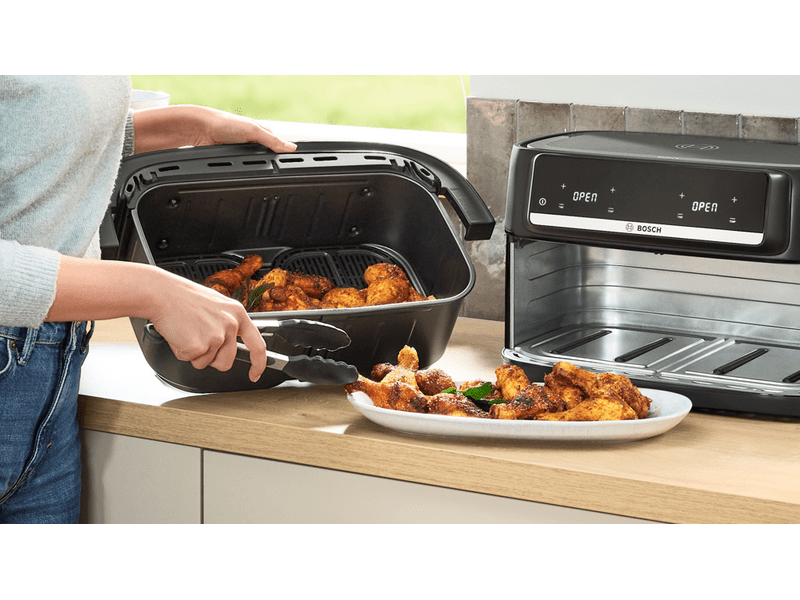 Bosch MAFD490B7 Serie 4 Kétzónás Airfryer, fekete