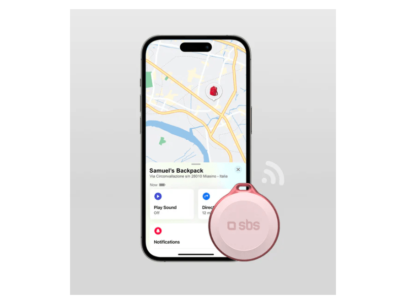 SBS Nyomkövető, rózsaszín (TEFINDBTAPP)