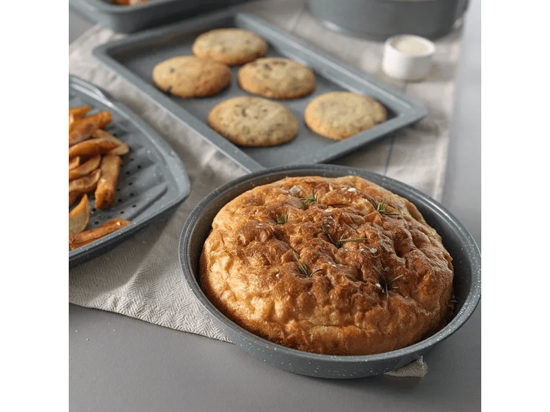 Salter Marblestone Tapadásmentes, szénacél kerek tepsi, 24cm (BW02777G3)