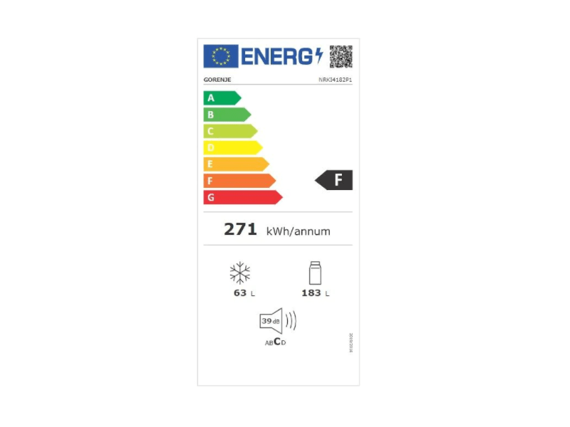 Gorenje NRKI4182P1 Beépíthető alulfagyasztós hűtőszekrény