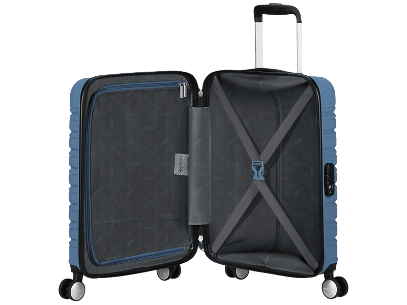 American Tourister Flashline Spinner kabin méretű bőrönd, 55cm, kék (149767-A283)