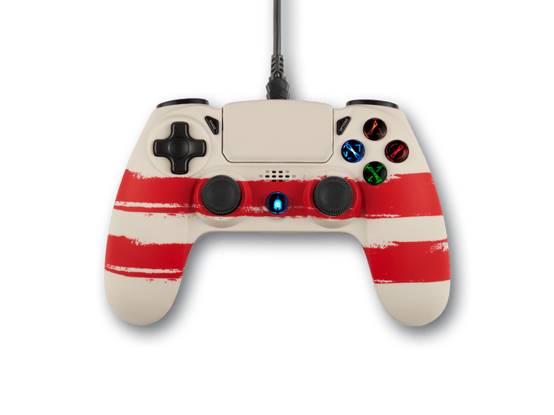Spartan Gear Hoplite 2 PS4/PC Kontroller, Red line (109034)