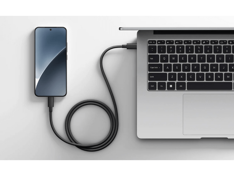 Xiaomi BHR087BGL 6A USB-C - USB-C kábel, fekete