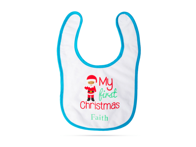 Božićni podbradnik za bebe - 38 x 27 cm - 4 vrste, 1 kom (58664)