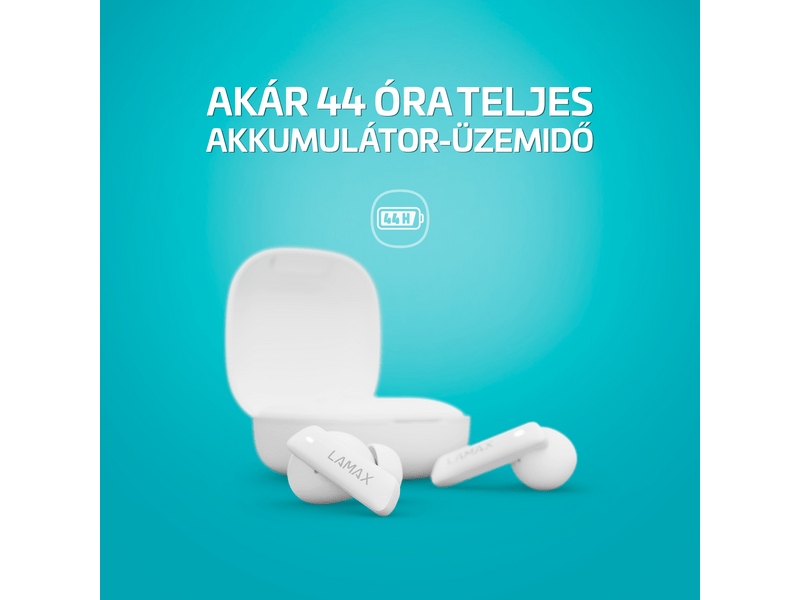 LAMAX Clips1 ANC White TWS slušalice, bijele