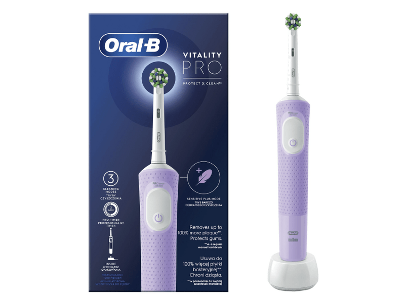 Oral-B D103 Vitality električna četkica za zube, ljubičasta