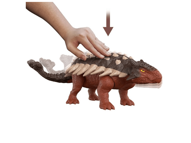 Jurassic World: Támadó Ankylosaurus dinoszaurusz figura hanggal (HDX36)