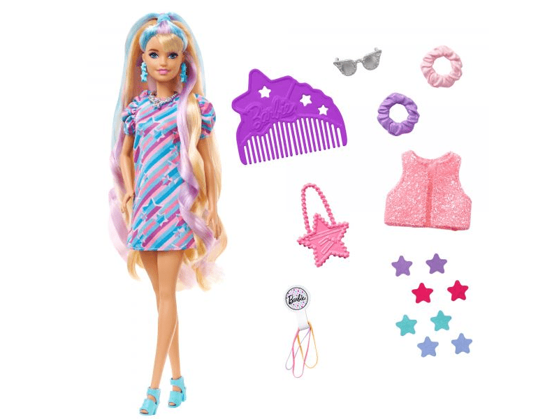 Barbie: Totally Hair baba - Csillag (HCM88)
