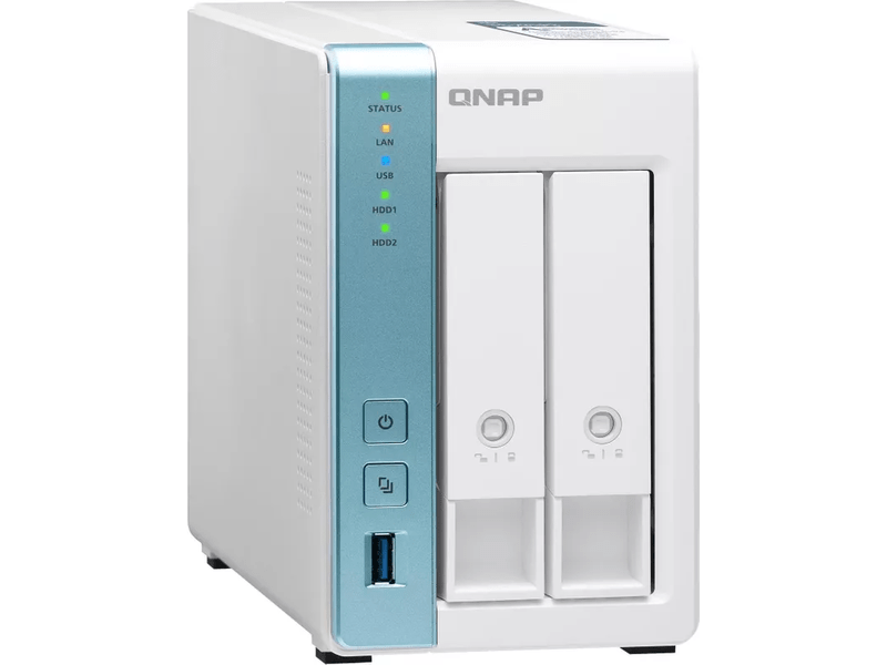 NAS,2fiók,2GB RAM,100/1000,2.5Gbe,USB