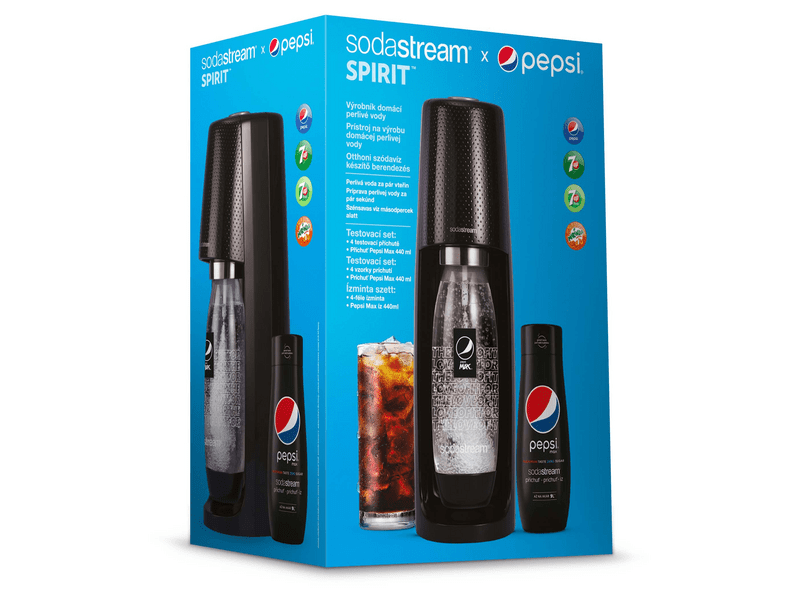 SodaStream Spirit Black Szódagép, Pepsi Megapack