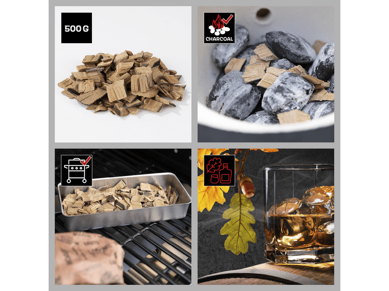 Landmann 06758 Čips za pušenje, sa aromom viskija, 500g