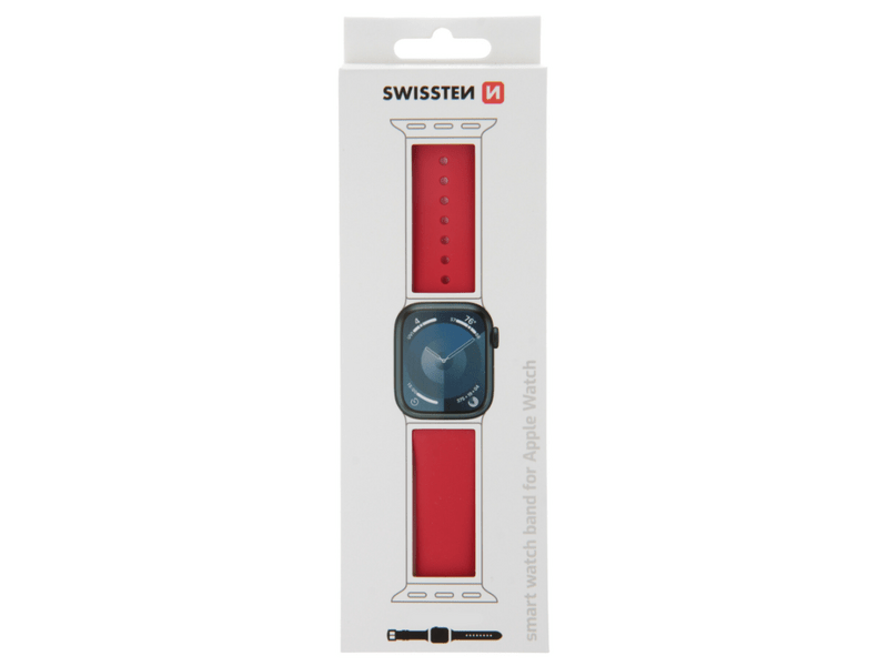 Swissten iWatch szíj 38-40 mm, piros (46000102)