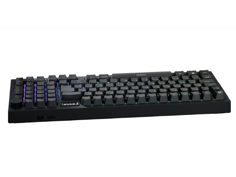Avax GM03BR PRO Gasket RGB tri-mode mechanikus billentyűzet, barna switch