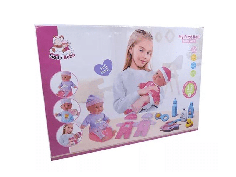 Játékbabák hanggal, kiegészítőkkel, 35 cm (WZB109-4)